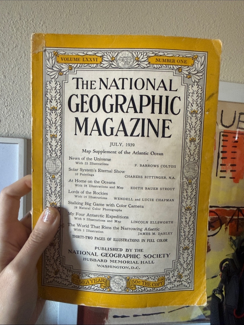 First ever vol Original National Geographic Magazine November 1939 Volume LXXVI